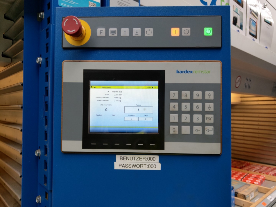 Kardex Shuttle XP500 Hoogte aan te passen aan beschikbare hoogte VLM ...